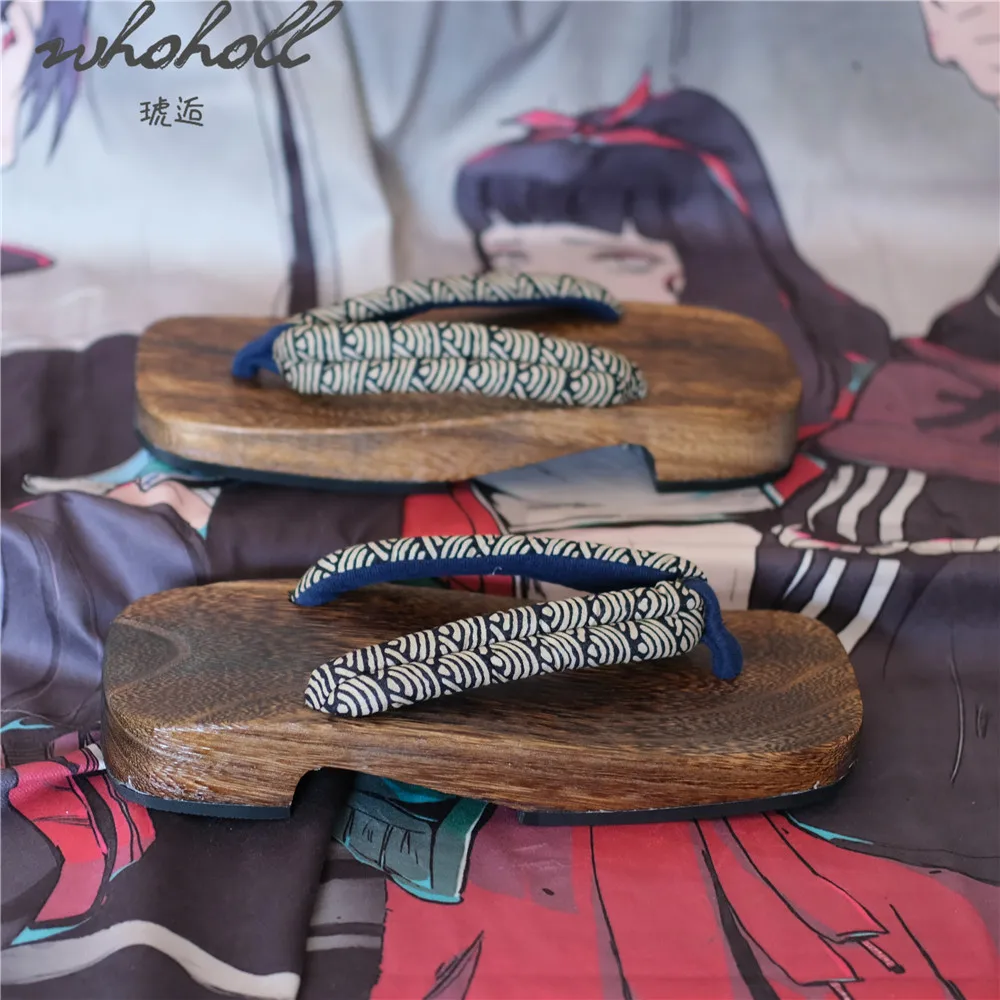 Японские деревянные Самурайские тапки оптом обувь для косплея летние шлепанцы