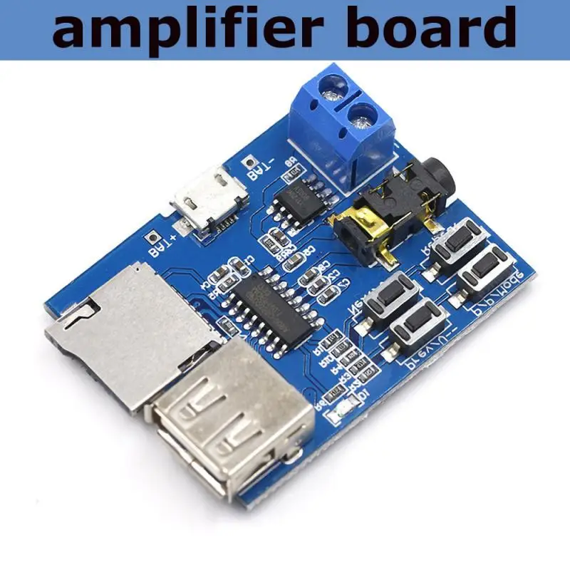 

Amplifier Decoding Audio PlayerTF Card U Disk MP3 Format Decoder Board Module With Micro USB 5V Power Supply Monoamplifier New