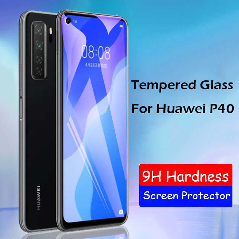 

2.5D Защита экрана для Huawei P40 Lite P40Lite E P40LiteE 4G 5G закаленное стекло HD прозрачное матовое стекло с защитой от синего стекла