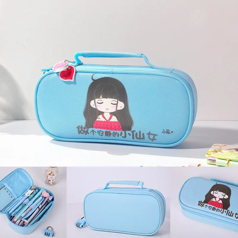 Симпатичный футляр для карандашей пароль большой емкости Пенал Kawaii Astuccio пенал