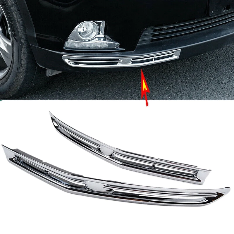 

Car Front Bumper Corner Fog Light Lower Moulding Trim for Toyota Highlander 2015-2017