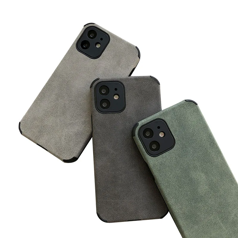 

Luxury Leather Case For IPhone 11 12 13 Pro Max Mini XR XS Max X 8 7 Plus 13 Pro Max SE 2020 Lambskin Case Shockproof Back Cover