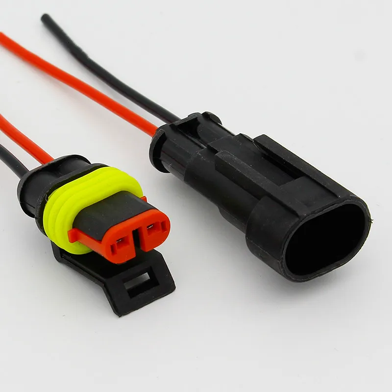 2 Pin способ герметичный Водонепроницаемый Электрический провод разъем авто