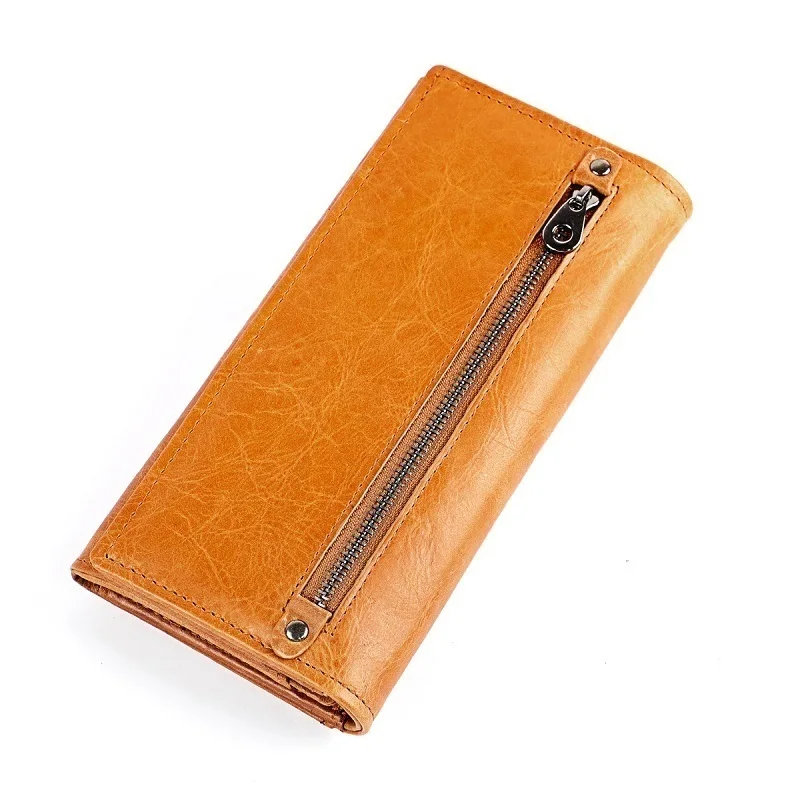 Long Clutch Wallets for Women Coin Purse Phone Pocket Genuine Leather Female Wallet Card Holder Money Bag Carteira