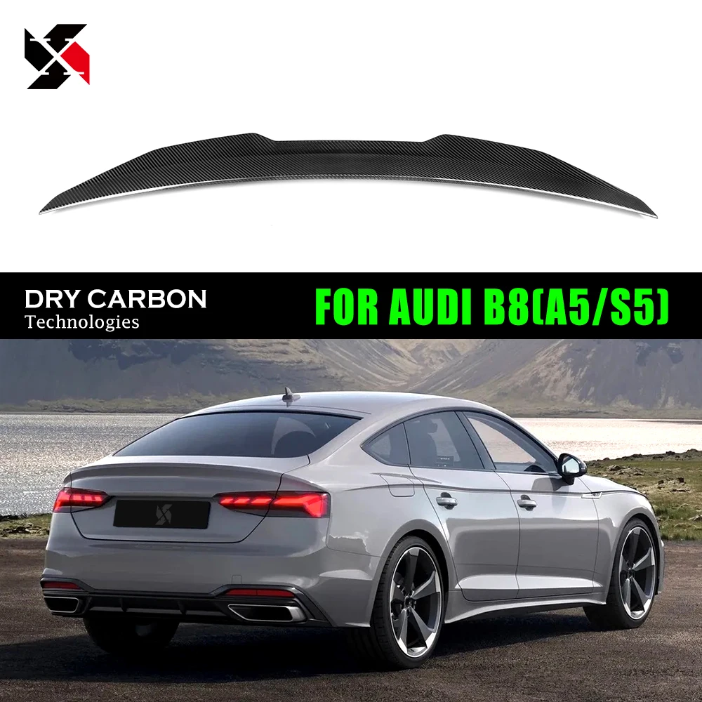 Для Audi A5 B8 207-2016 4-дверный седан сухое углеродное волокно автомобильный Стайлинг