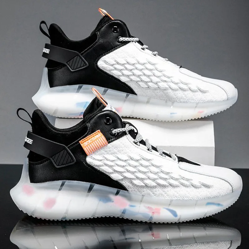 

Running Shoes Men 2021 LARGE SIZE Medium Male Sneakers Breathable Beginner Shoe Platform Sports Casual Stability Lace Up LJHZ