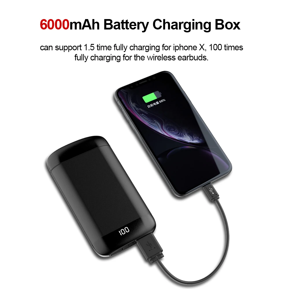 ALWUP Bluetooth 5 0 наушники беспроводные спортивные водонепроницаемые стерео с двойным