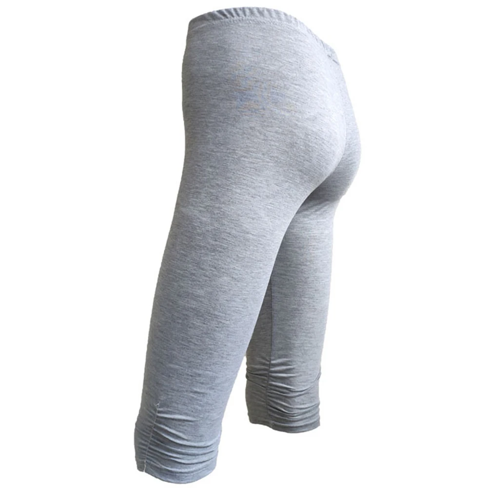 Летние мягкие однотонные женские леггинсы тонкие майки для бега облегающие