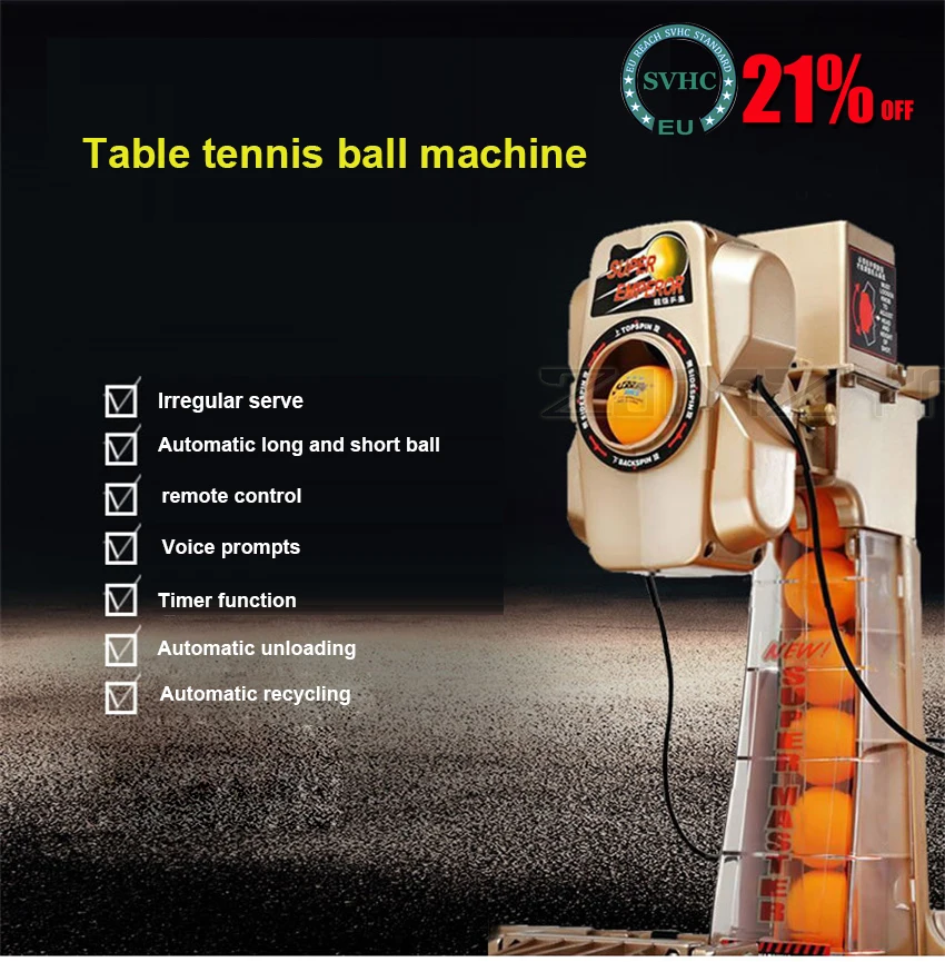Professional Table Tennis Serve Machine PingPong Robot Automatic Collection Ball Collection Network FullFunction Serving Machine