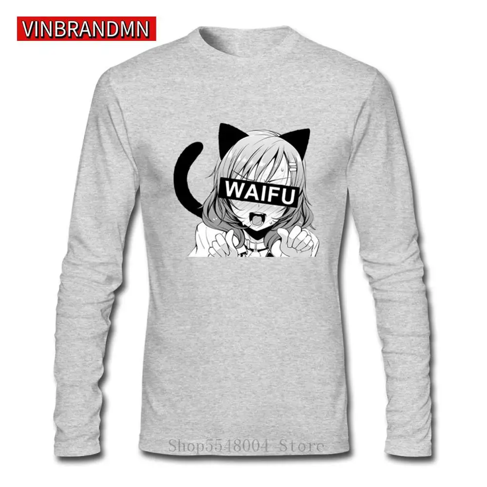 Секс аниме Neko Girl Waifu летние модные футболки для мужчин Camisetas Футболка с принтом