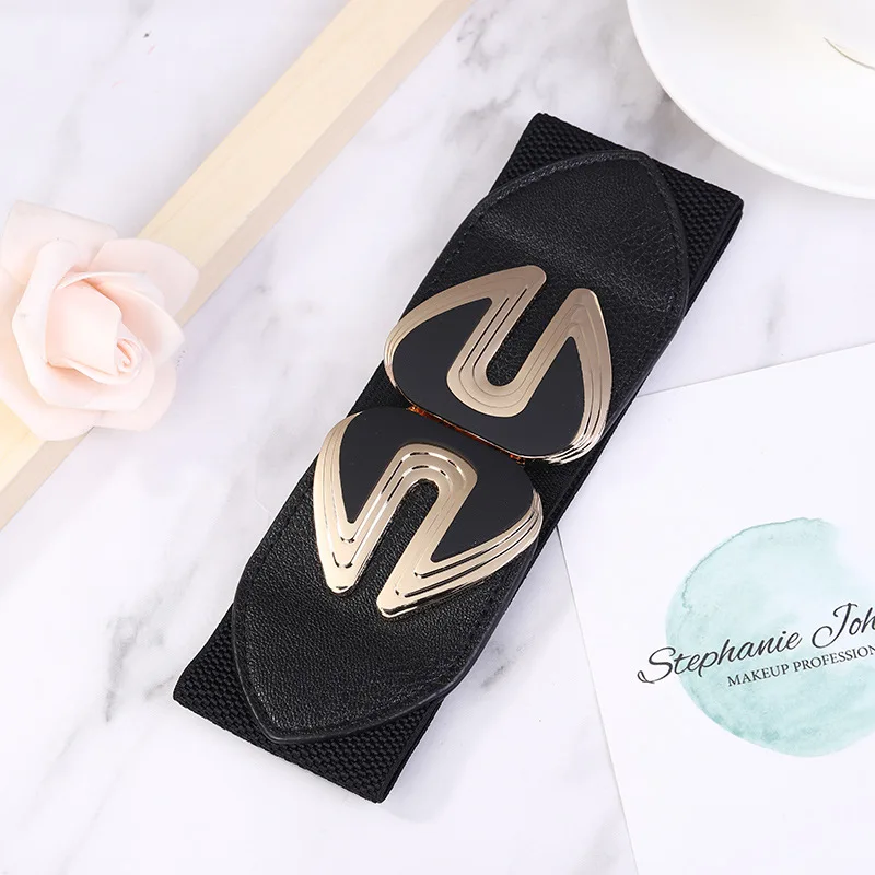 

2021 Ladies Wide Elastic Waistband Fashion Girdle Casual with Skirt Dress Decoration Belt Belts for Women Luxury Designer Brand