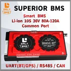 Daly литиевая батарея BMS Pack стандартный порт с балансом Smart Bms 10S Li-Ion 36V 80A 100A 120 с uart RS485 CAN