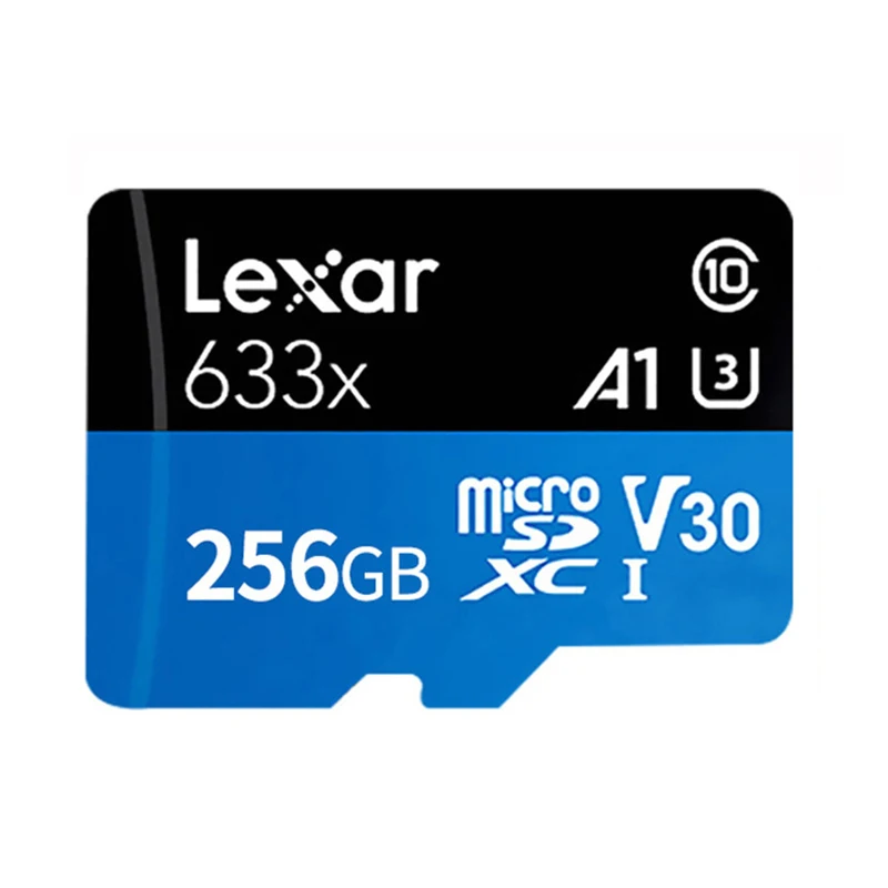 Lexar 32G слот для карт памяти 64 ГБ 128 ГБ 256 633X Micro SD карта SDXC 95 МБ/с. TF карты флэш накопитель usb для смартфонов - Емкость: 256GB