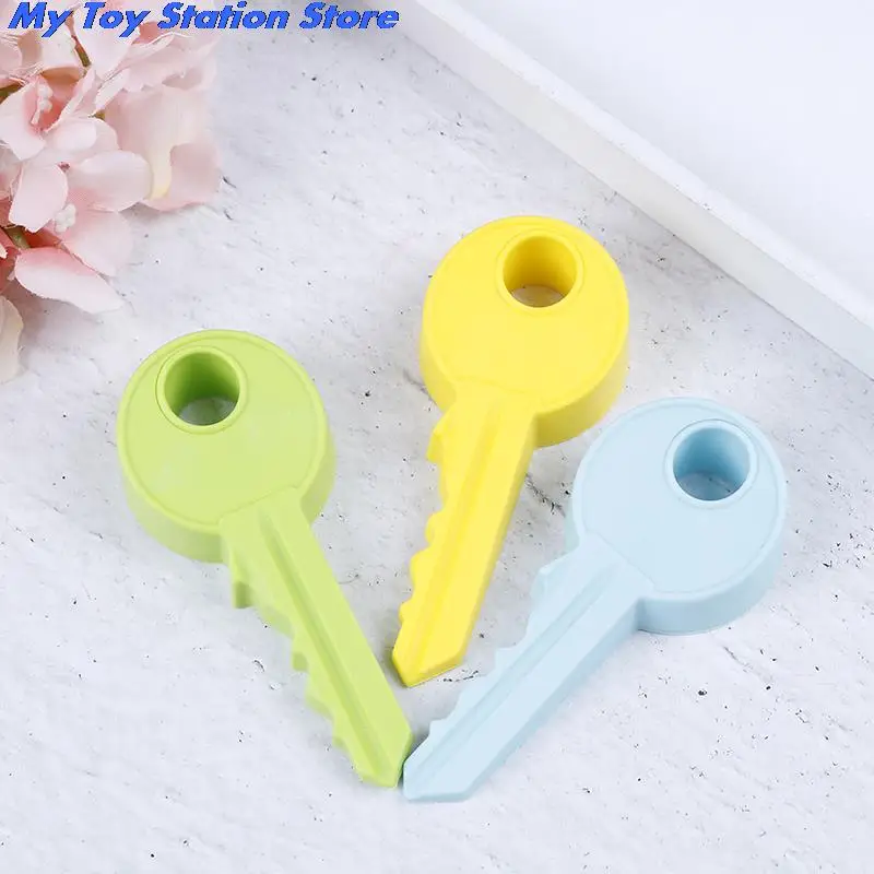 Hot Silicone Rubber Door Stopper Cute Key Style Home Decor Finger Safety Protection Wedge Kid Baby Safe Doorstop | Мать и ребенок