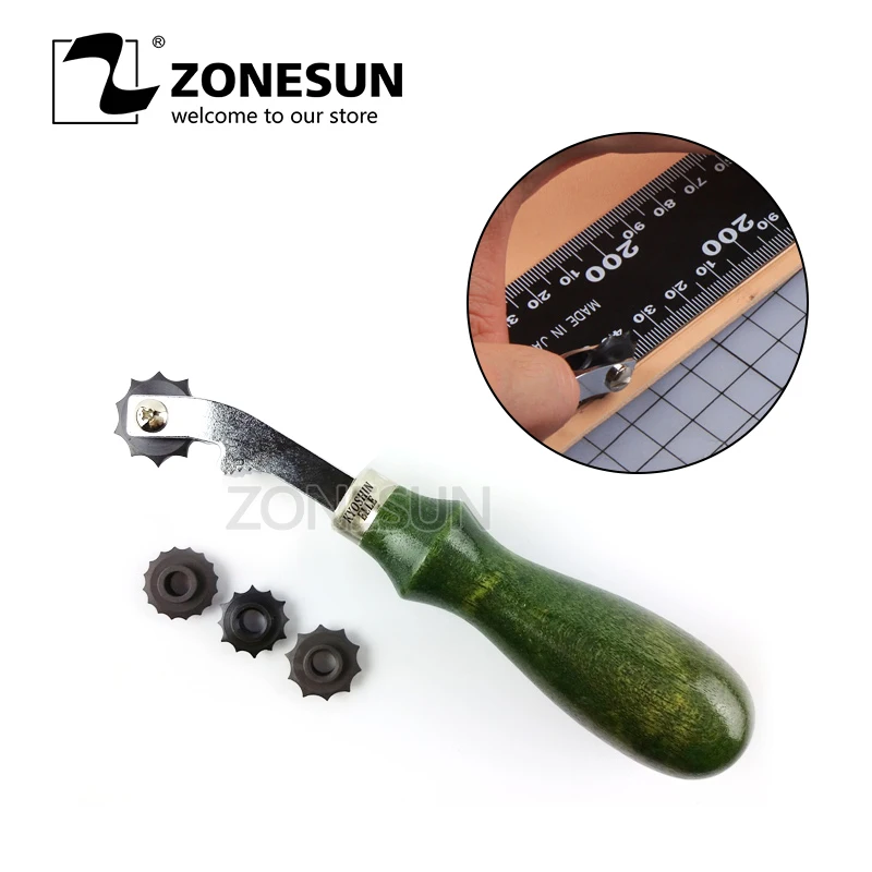 ZONESUN 3 мм 4 5 6 колесо для вышивки кожевенного ремесла из ткани и кожи сделай сам