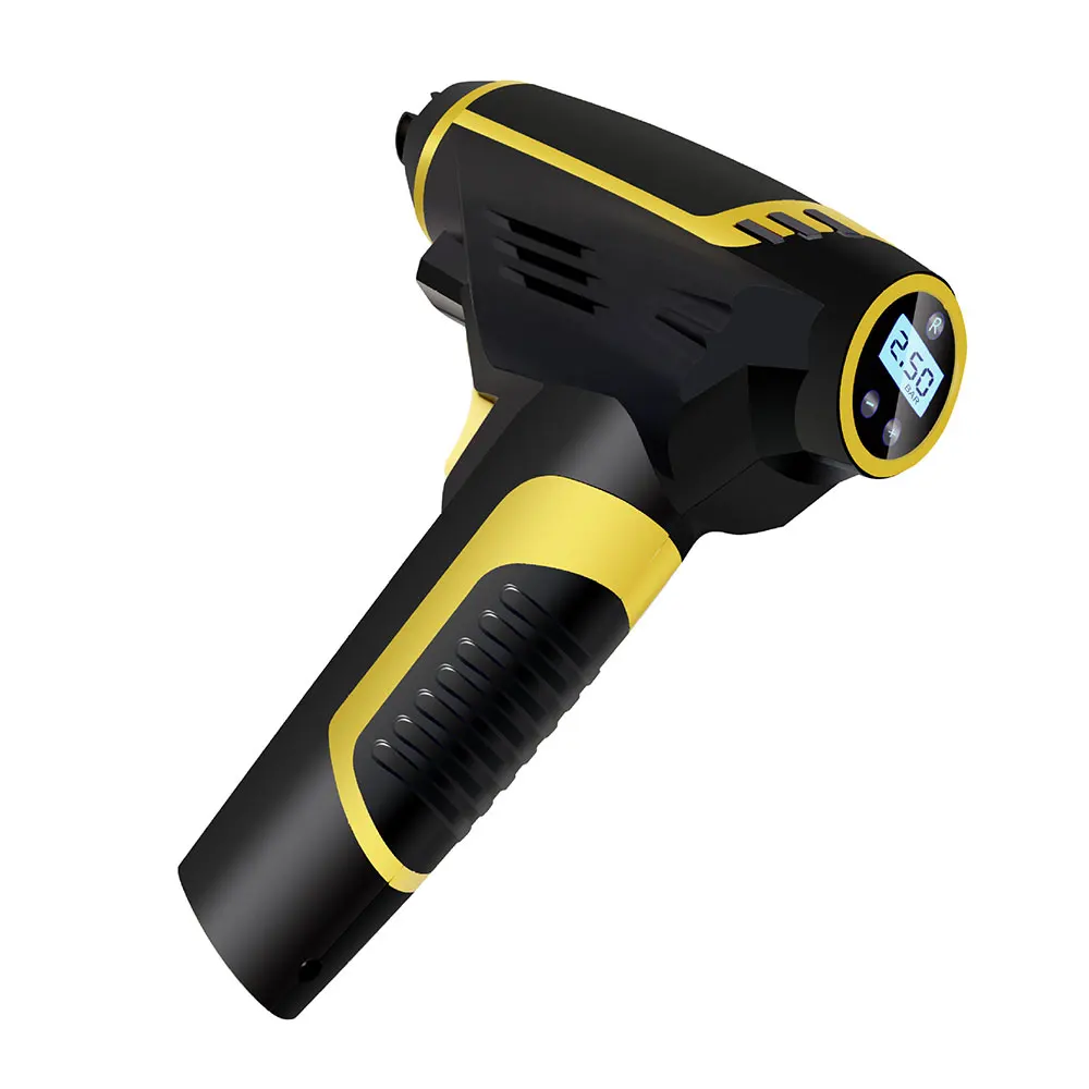 120W Беспроводной цифровым светодиодным автомобильный воздушный компрессор