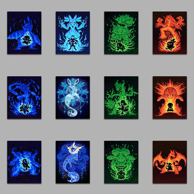 5d алмазная картина с рисунком Покемон полная дрель квадратная Алмазная мозаика