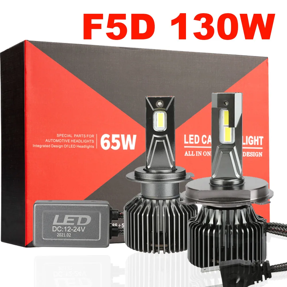 Светодиодсветильник фары F5D H4 H11 светодиодные лампы Canbus светильник k 6500 W CSP H8 130 HB3