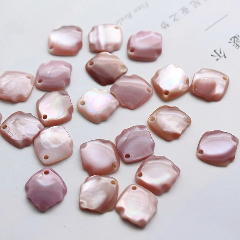 5 шт./пакет натуральная перламутровая подвеска в форме маленького лепестка вишни