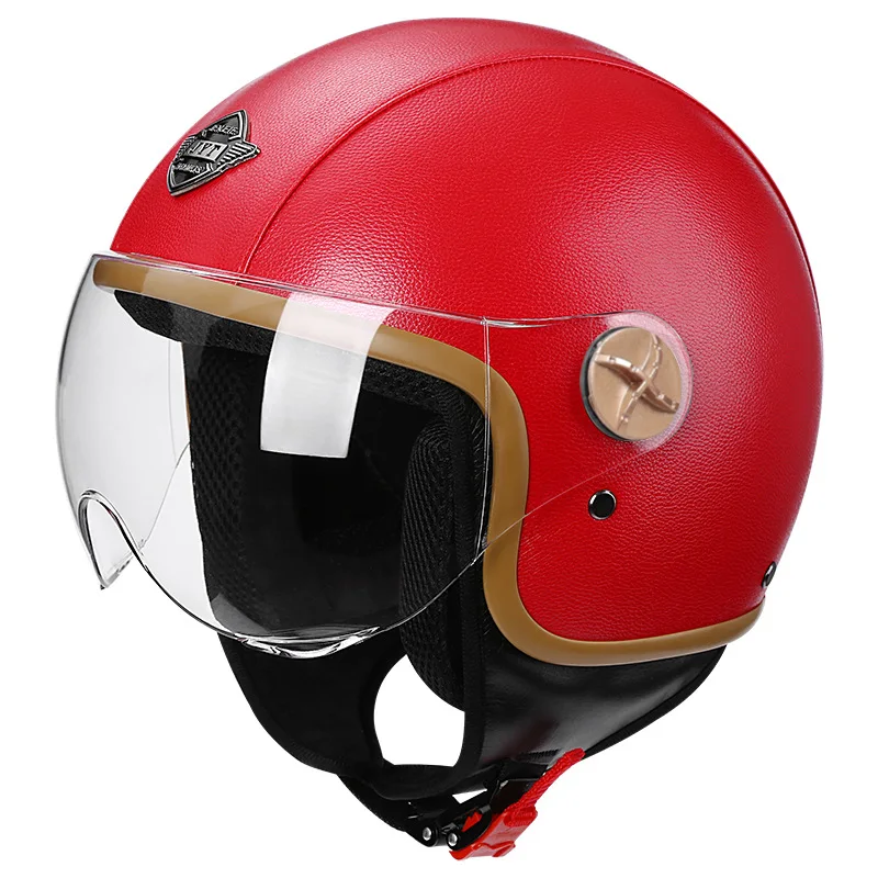 

JYT 2022 New Retro Open Face Motorcycle Helmet Chopper Vintage Motocross Racing Helmets Motorbike Scooter Capacete Moto Casco