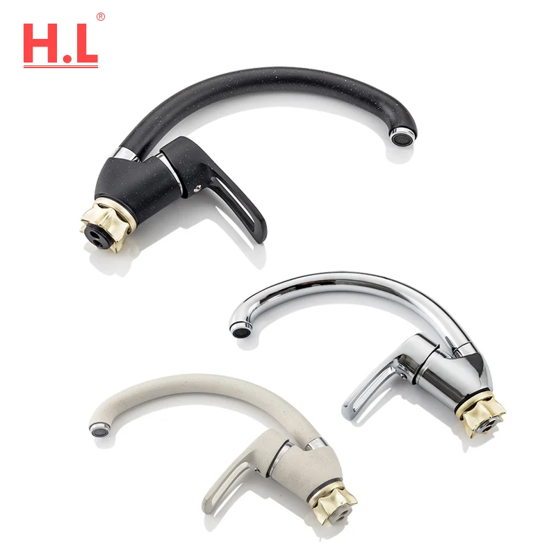 Латунный Черный Гибкий Смеситель для кухонной раковины с фильтром горячей и