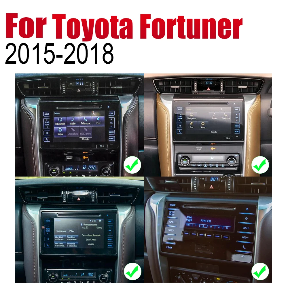 Для Toyota Fortuner 2015 2016 2017 2018 Android автомобильный DVD GPS навигатор плеер Bluetooth