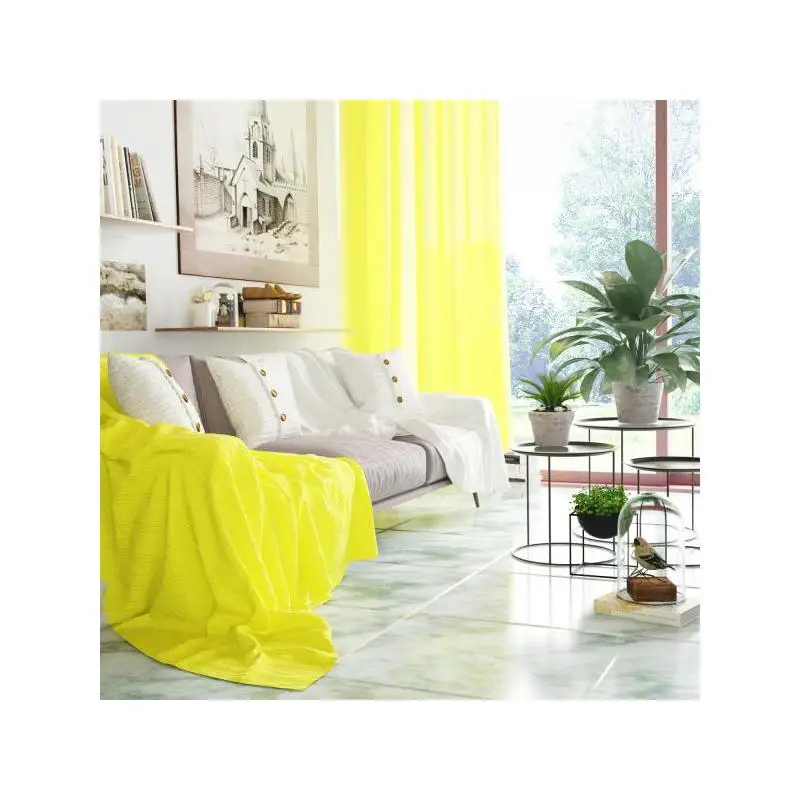 Плед евро Altali Yellow 220*200 см | Дом и сад