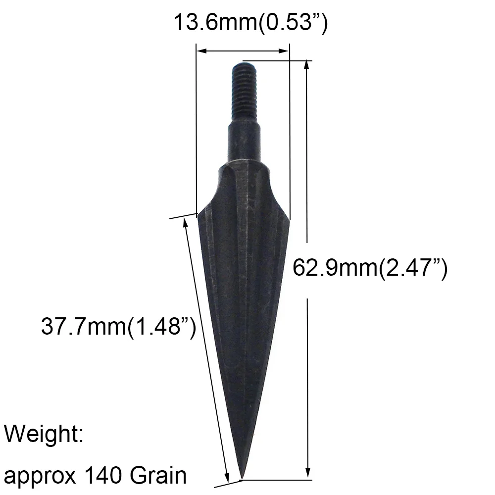 6 шт. черные ивы Broadheads стрельба из лука углеродный стальной наконечник стрелы наконечники для изогнутого блочного Лука арбалета