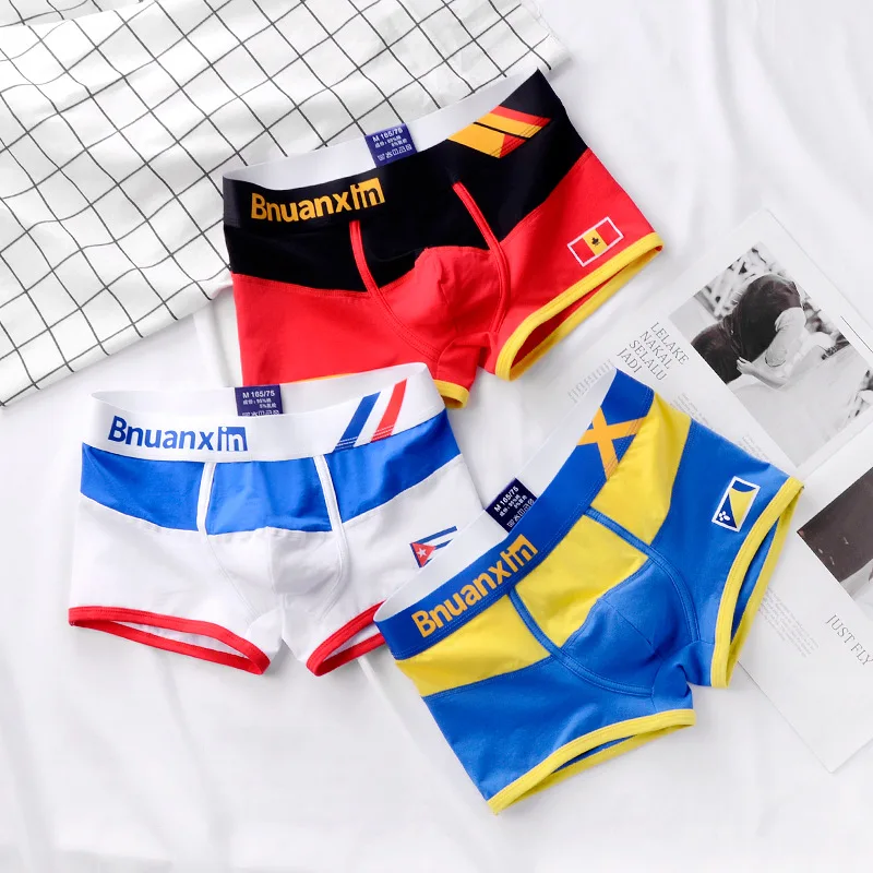 Men's Panties Male Underwear Man's Boxers Men's Underwear Men's Underpants Soft Pure Cotton Men's Boxer Briefs Set Free Shipping