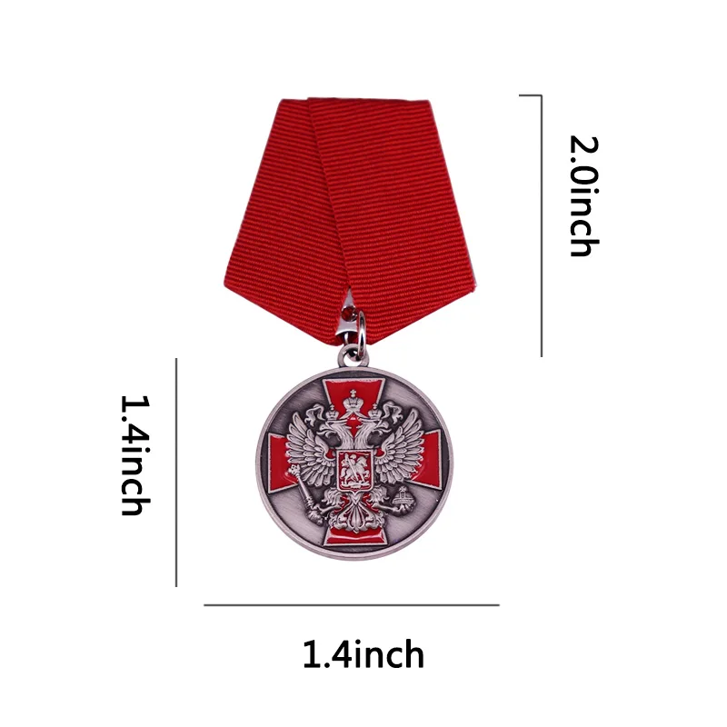 CCCP Medal Russia Double-headed eagle cross ST.GEORGE coat of arms the Russian Federation badge national emblem | Украшения и