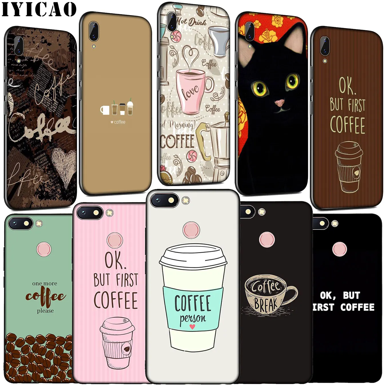 Чехол для телефона IYICAO book Time for coffee Cat мягкий силиконовый чехол Xiaomi Redmi Note 8 8T 8A 7 7A 6 6A