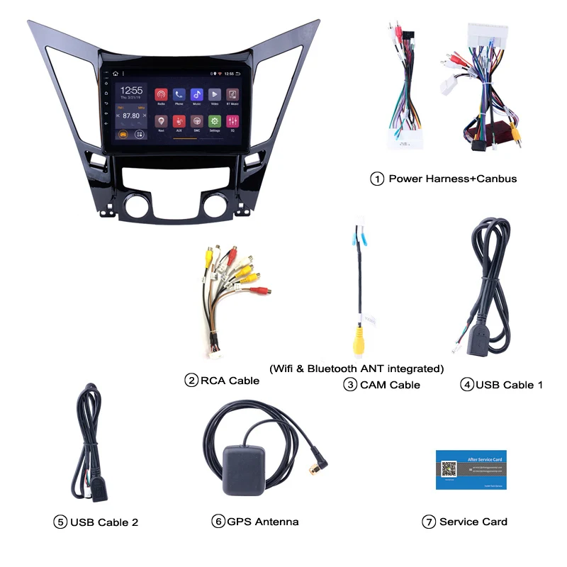 2G ram 32G rom 9 дюймов Android 8 1 для HYUNDAI Sonata YF 2010 2015 gps навигатор машины поддержка