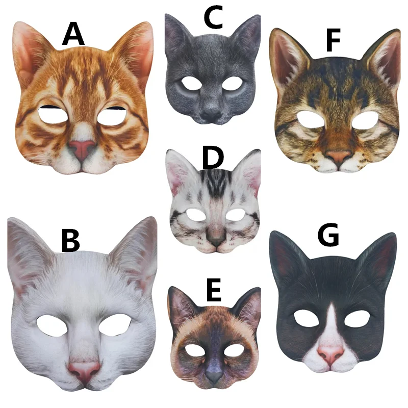 

Sexy Cospaly Cat Mask Half Face Masks Woman Halloween Rave Carnival Dance Party Role Playing Prop Masquerade Cat Mask