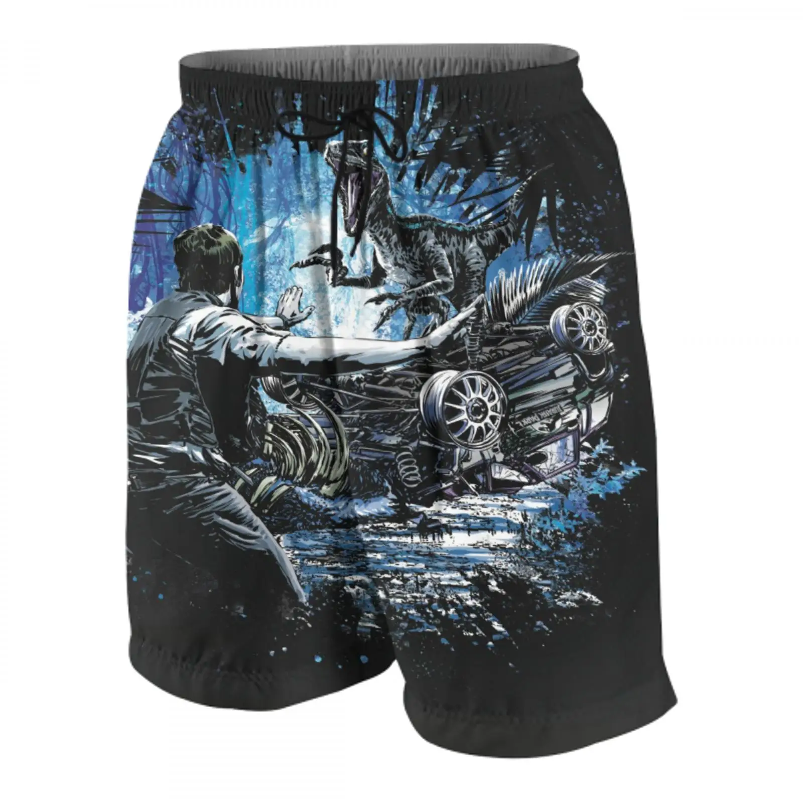 

printer jurassic world swimwear beach shorts boys/girls loose panties jurassic park lego world jurassic period kids panties