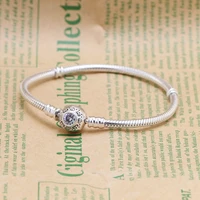 amas top sale authentic 100 925 sterling silver jasmine princess latin bracelet snake chain bangle bracelet