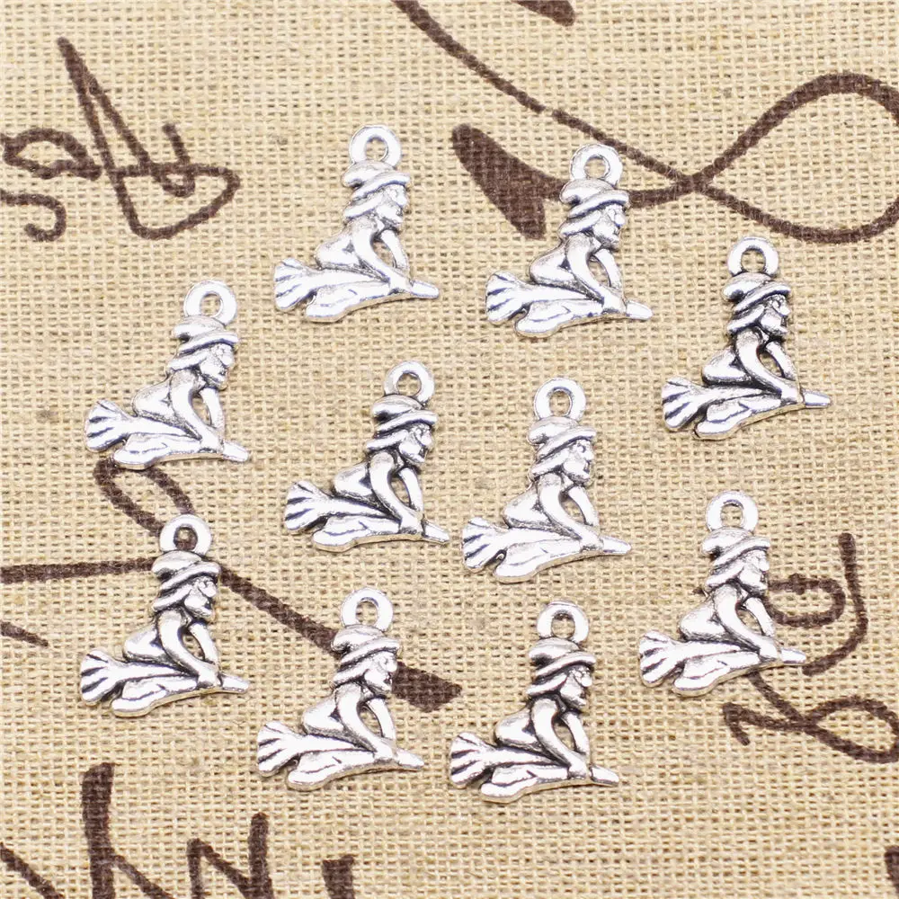 

charm for making jewelry pendants Wizard Magician 16x14mm 20pcs