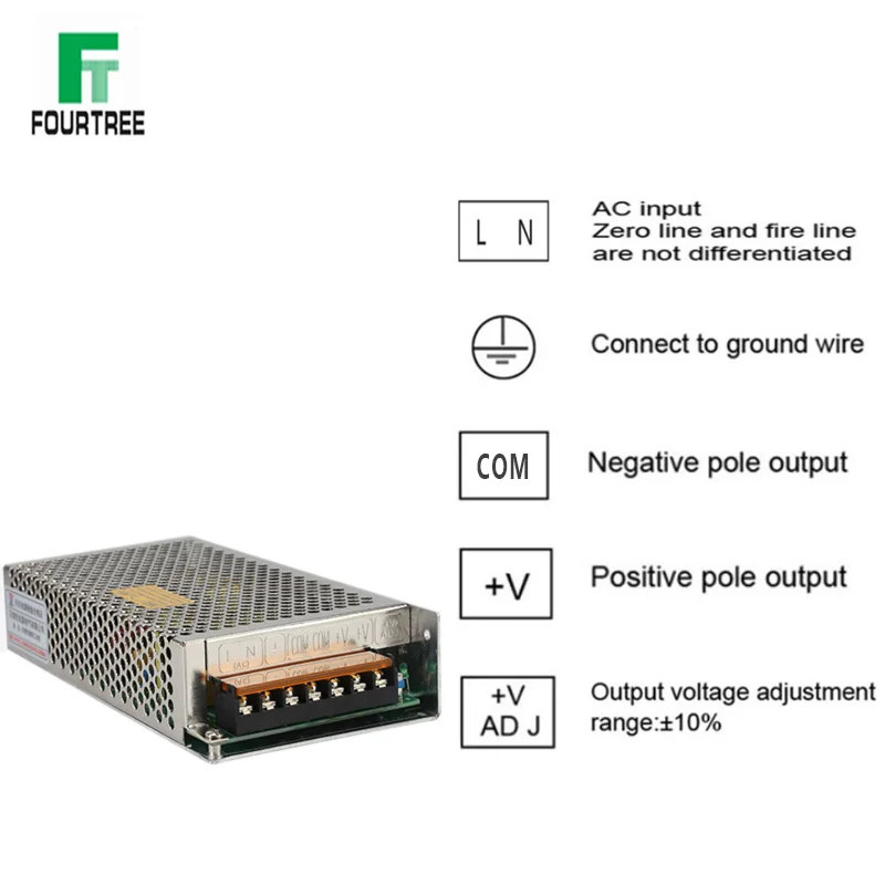 200W импульсный источник Питание светильник трансформатор переменного тока 110V 220V