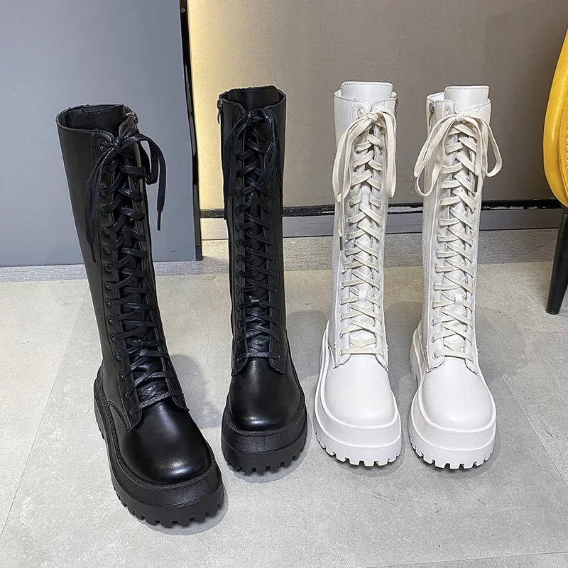 

Sexy High Boots Knee-high Pu Boots High Heels For Women Fashion Shoes 2020 Spring Autumn Booties Female Plus Size668