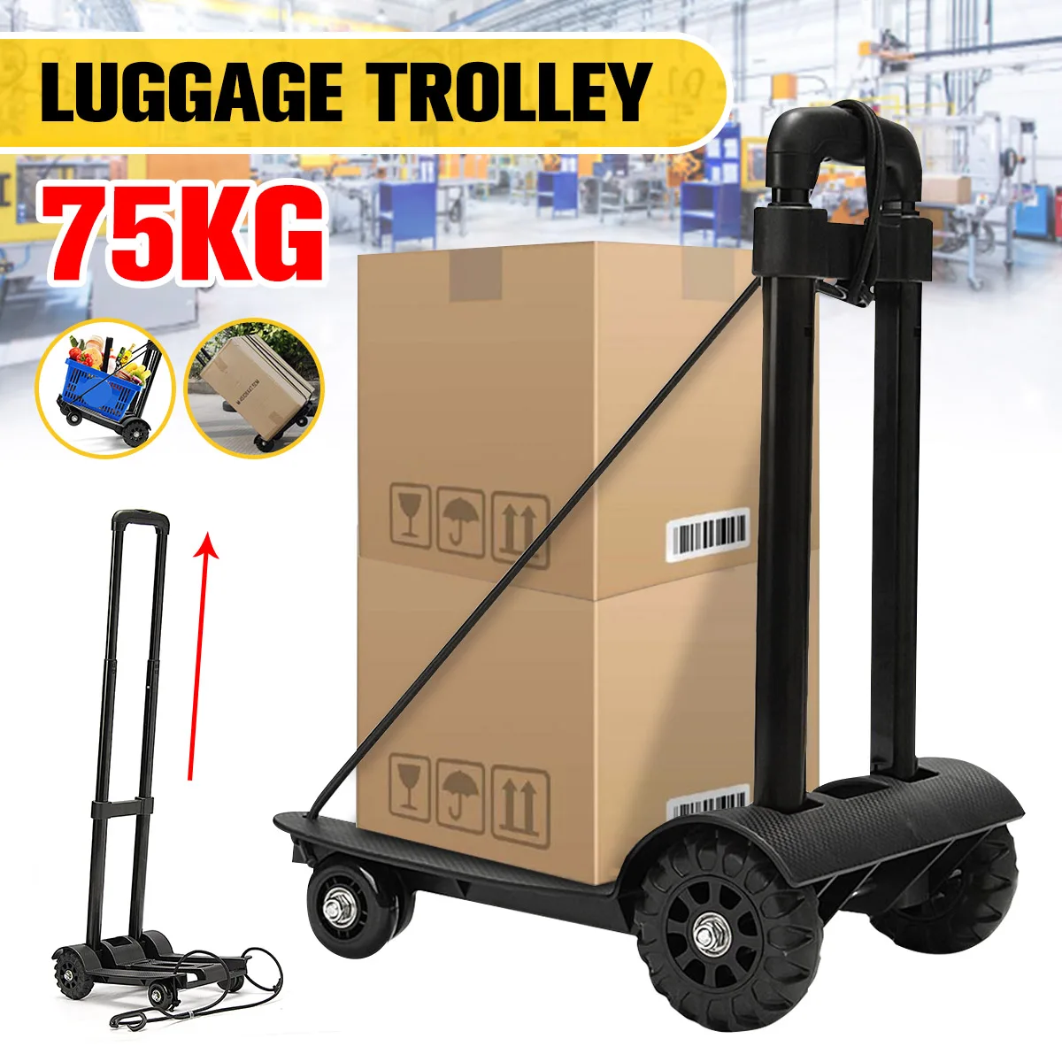 Precio Carro Para Equipaje Liviano Plegable, Armazón Telescópico, Carretilla Ligera