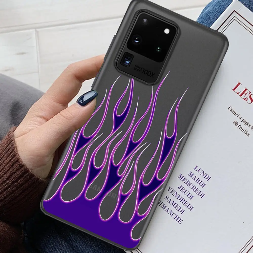 

Fashion Flame Pattern Phone Case For Samsung A51 Case For Samsung A81 Funda A10 A20 A30 A40 A50 A11 A21 A31 A71 A91 Cover Funda