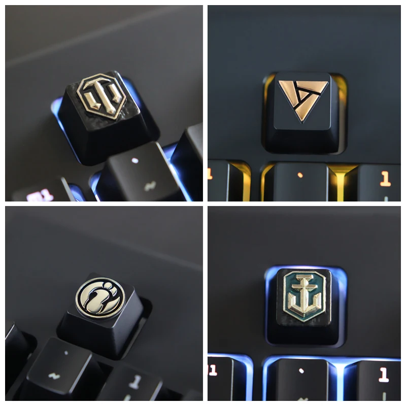 Заказной тисненый Keycap из цинкового сплава для игр механическая клавиатура