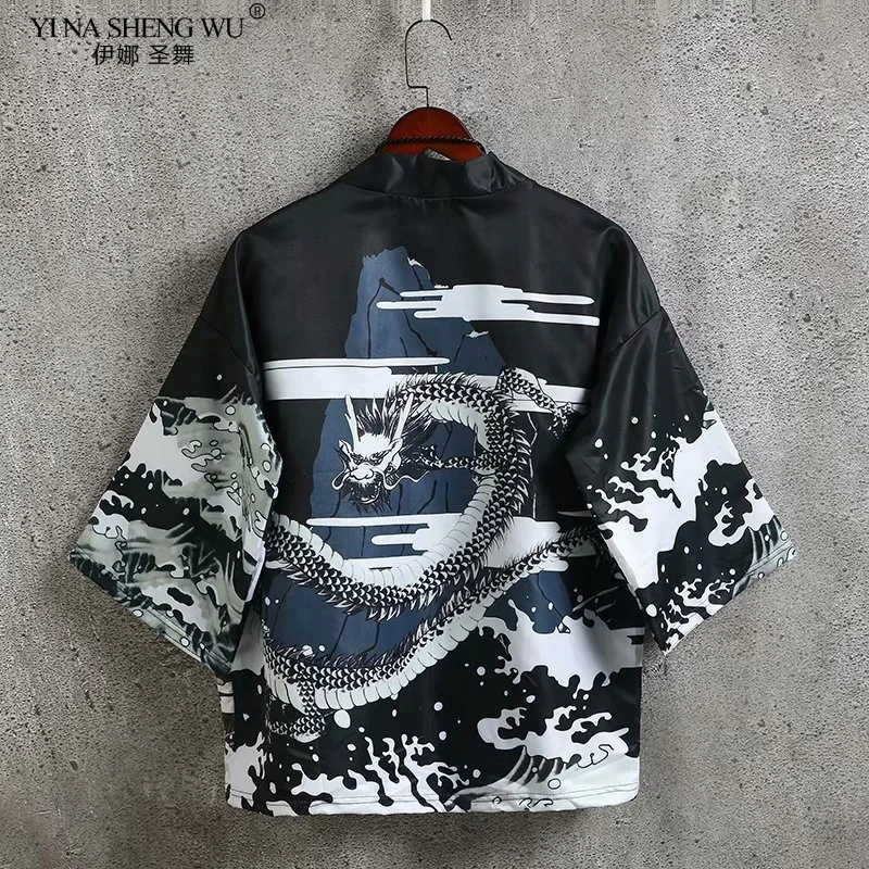 

Кимоно Uukata для мужчин и женщин в японском стиле, кардиган, хаори, костюм самурая рубашка, пальто, юката