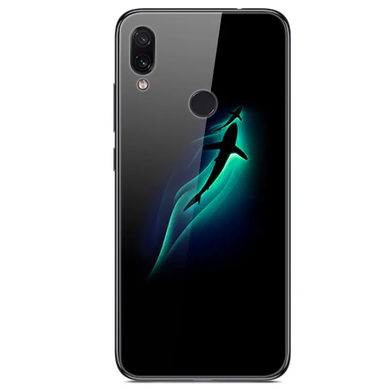 41 Для Xiaomi Redmi Note 7 Чехол из закаленного стекла твердая задняя крышка для Xiomi Redmi Note7 мягкий чехол для телефона бампер на Redmi Note 7 Pro - Цвет: 41