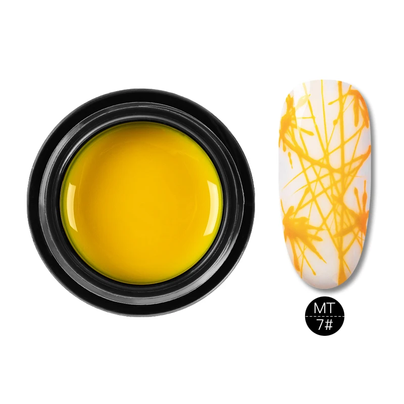HHW086 Mtssi паук гель креативный рисунок проволоки ногтей гель лак точка к линии Гель-лак для живописи тянет шелк паук дизайн ногтей - Цвет: HHW086