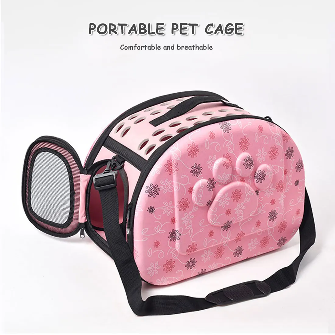Переноска для домашних животных складная сумка тоут с боковыми ручками