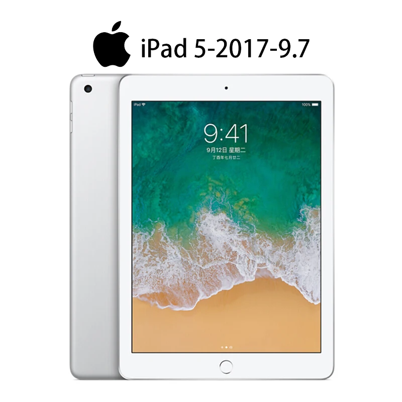 

Оригинальный Apple IPad 5 обновленный ipad A1823 A1822 5th IPAD 2017 9,7 дюймов Wifi версия черный белый около 80% Новый