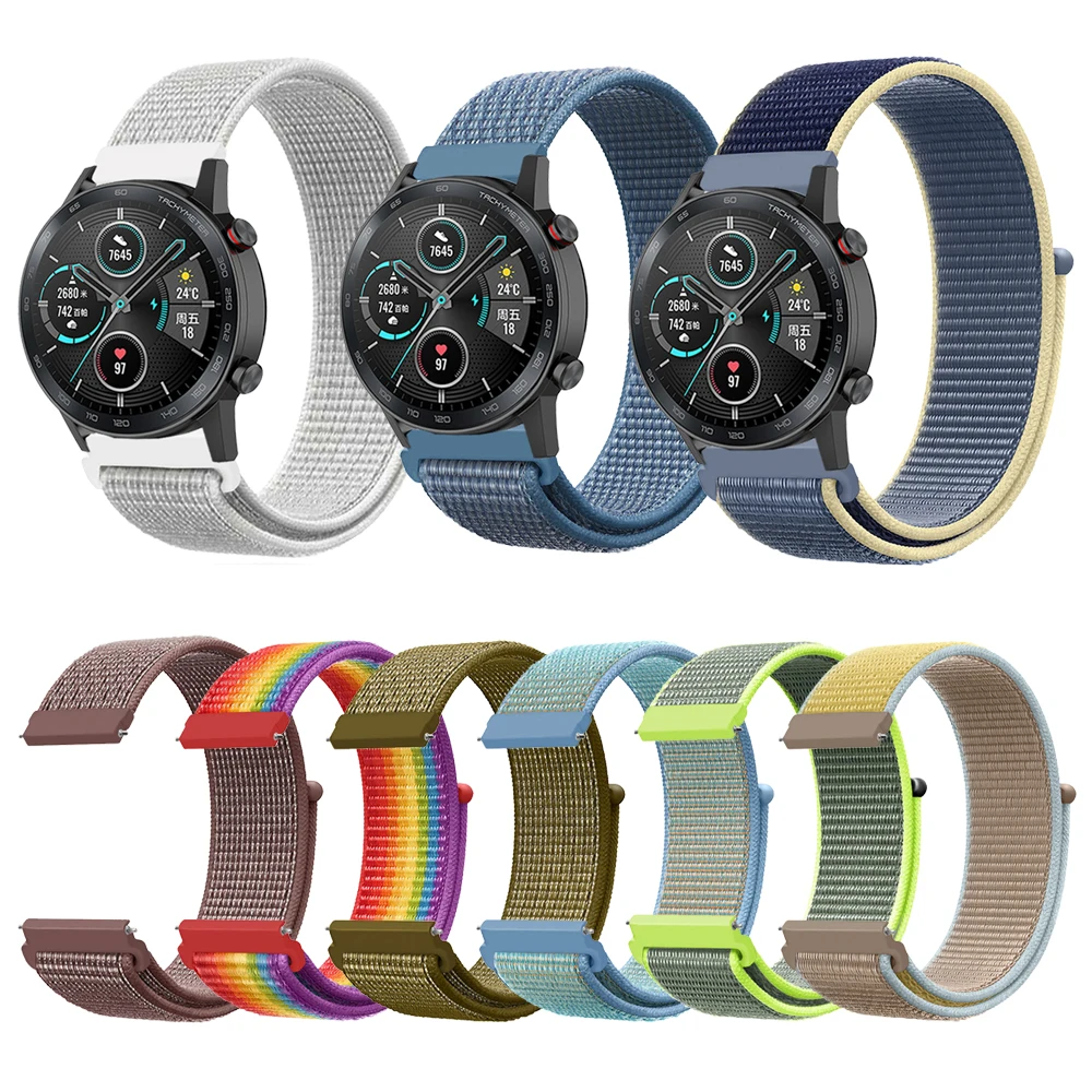 Тканый нейлоновый ремешок для наручных часов honor watch magic 2 волшебный Magicwatch 46 мм 42 |