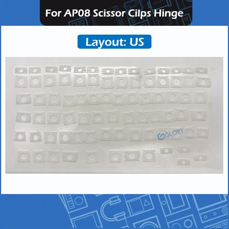 Набор петель для клавиатуры AP08 комплект белых ножничных зажимов Macbook A1370 A1465 A1369