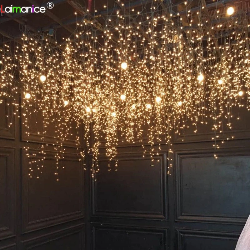 Сказочная светодиодная гирлянда-занавес 220 В переменного тока 4x/3x1/3x2 | Лампы и