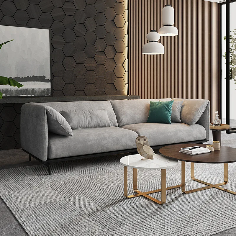 Sofa living room 3seater combination small apartment net red sofa ins Nordic technology cloth | Мебель